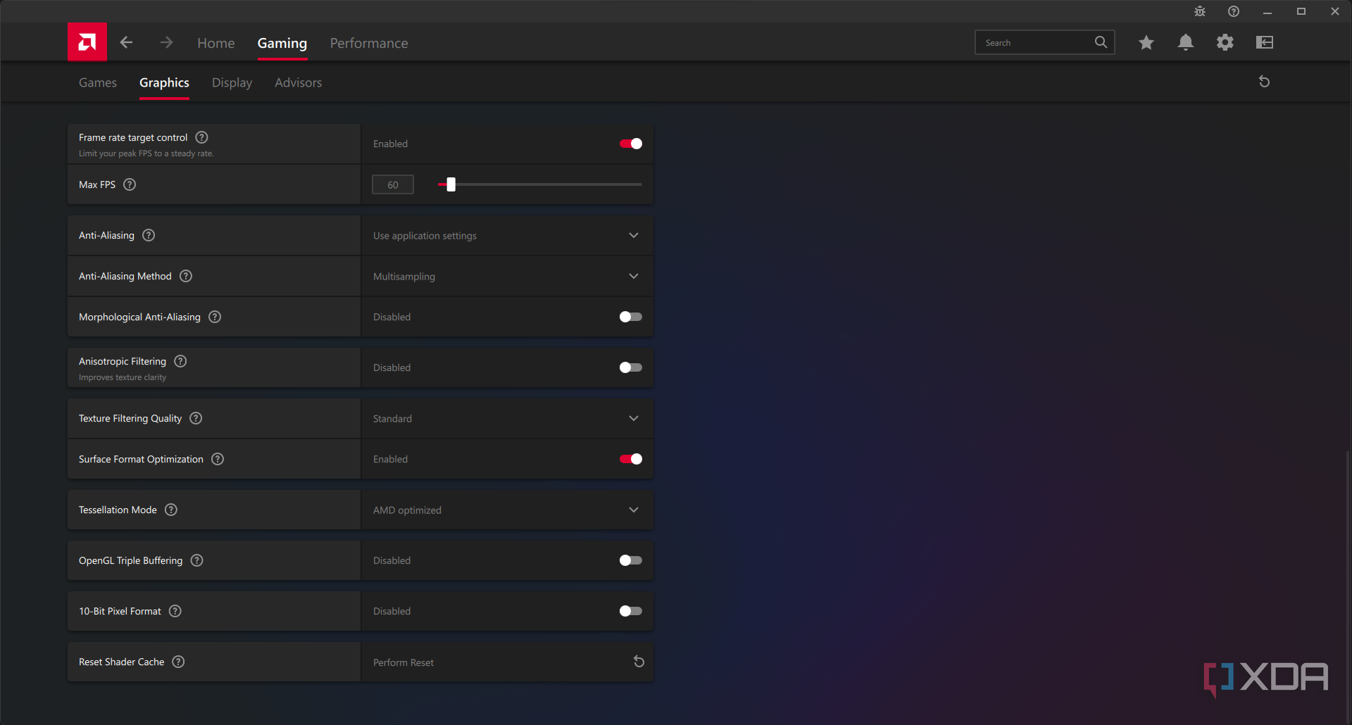 AMD Radeon Adrenaline Advanced Graphics.