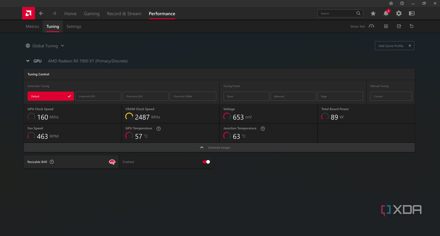 AMD Radeon Adrenaline Tuning