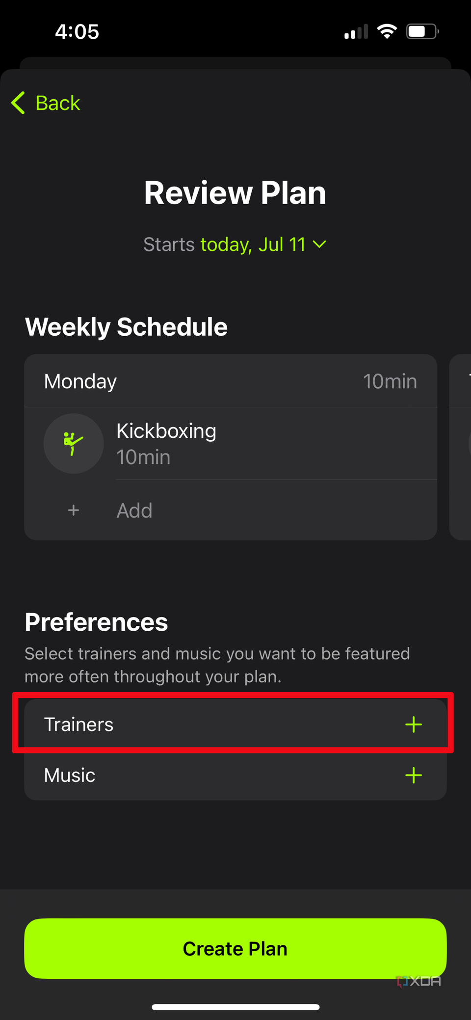 How to create a custom Fitness+ workout plan on iOS and iPadOS 18