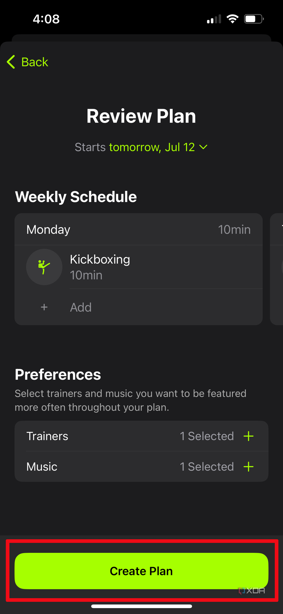 How to create a custom Fitness+ workout plan on iOS and iPadOS 18