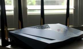 ASUS RT-AX88U Pro Wi-Fi 6 router at an angle