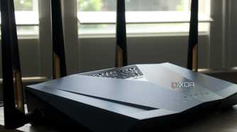 ASUS RT-AX88U Pro Wi-Fi 6 router at an angle