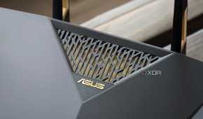 ASUS RT-AX88U Pro Wi-Fi 6 router ventilation at the top