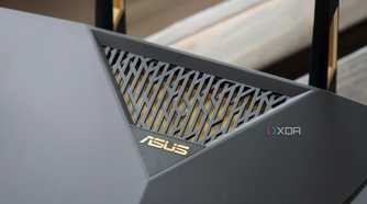 ASUS RT-AX88U Pro Wi-Fi 6 router ventilation at the top