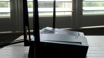 ASUS RT-AX88U Pro Wi-Fi 6 router from the side