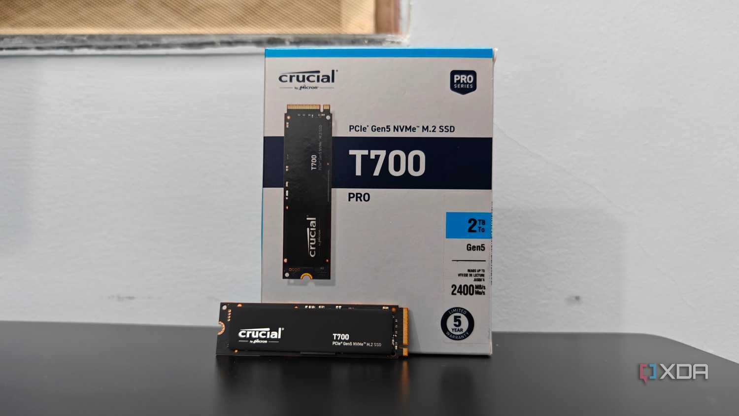 Crucial T700 SSD and box