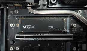 Crucial T700 SSD on a motherboard