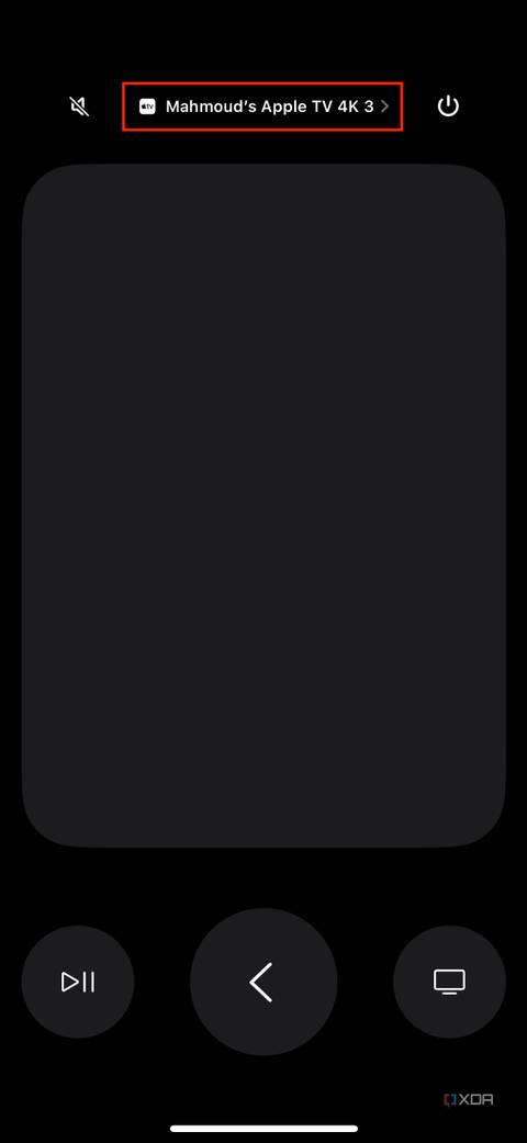 Apple TV Remote on iOS