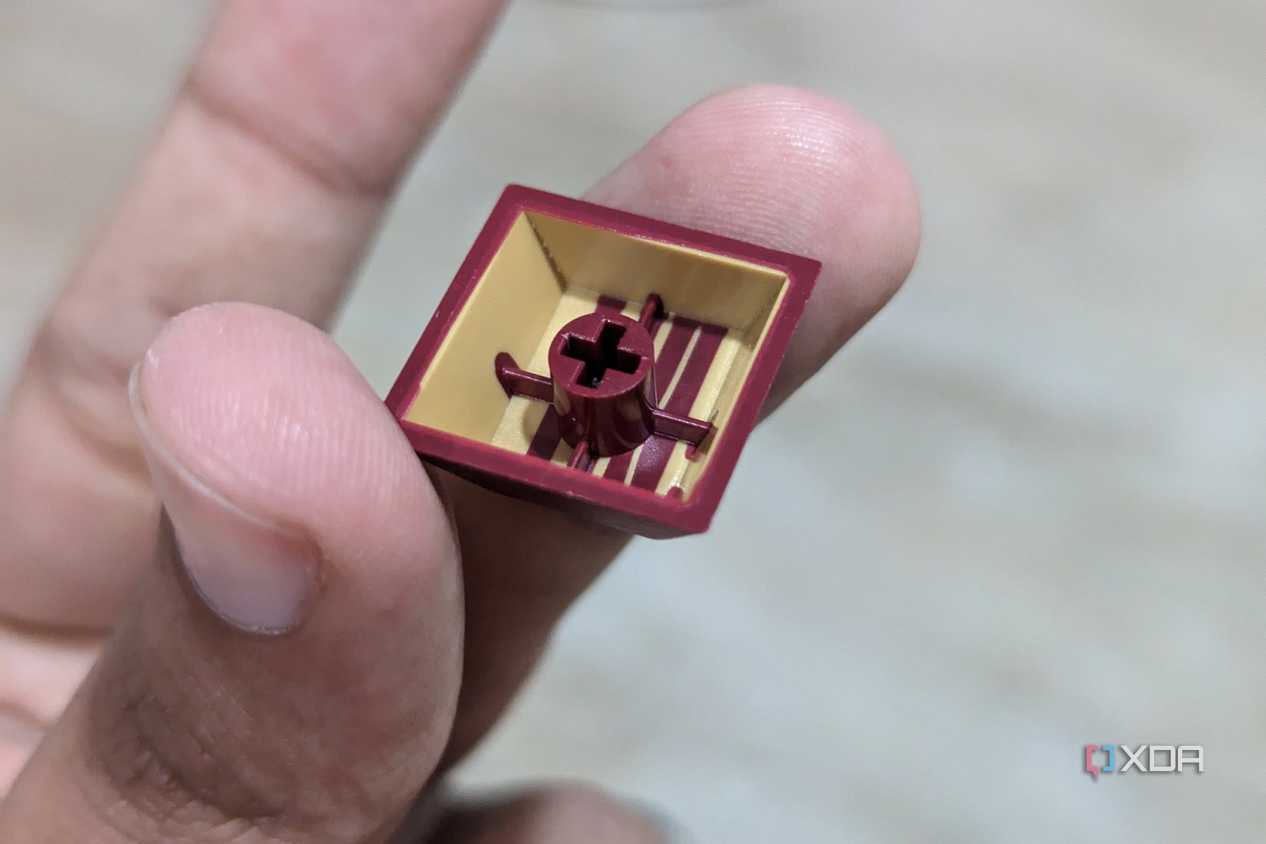 A view of a keycap