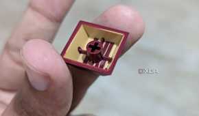 A view of a keycap