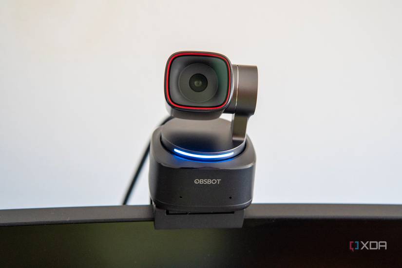 Front view of the Obsbot Tiny 2 webcam