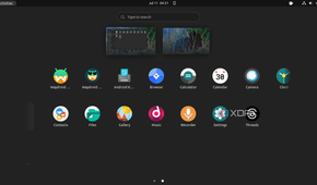 Threads app icon in Ubuntu Linux app drawer