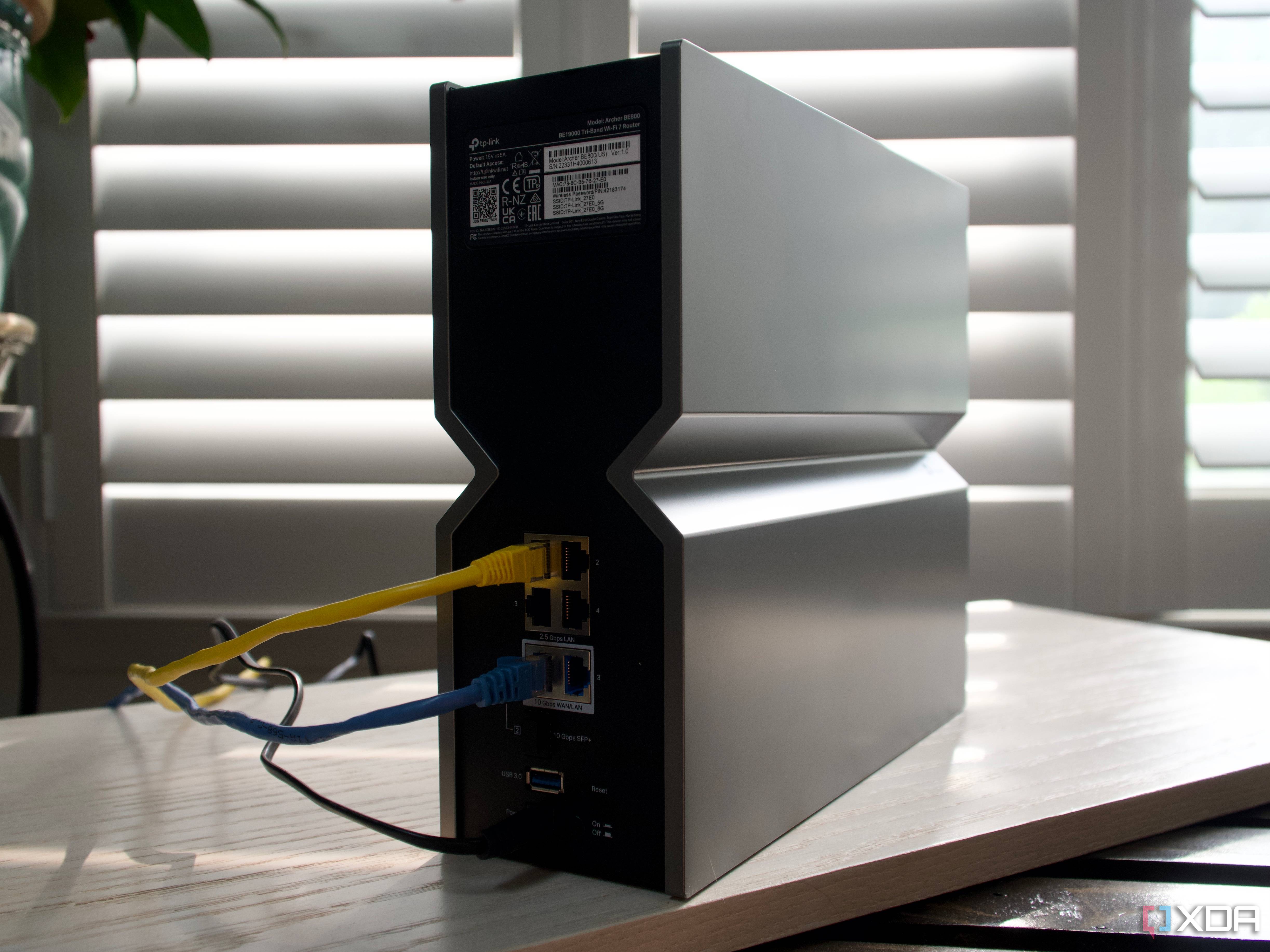 TP-Link Archer BE800 wired connectivity