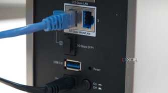 TP-Link Archer BE800 wired connectivity close