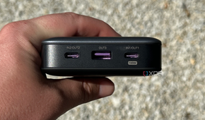 The three ports available on the UGreen 145W Power Bank.