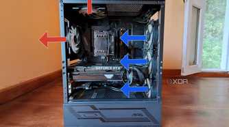 An MSI MAG Forge 110R with three intake fans and two exhaust fans