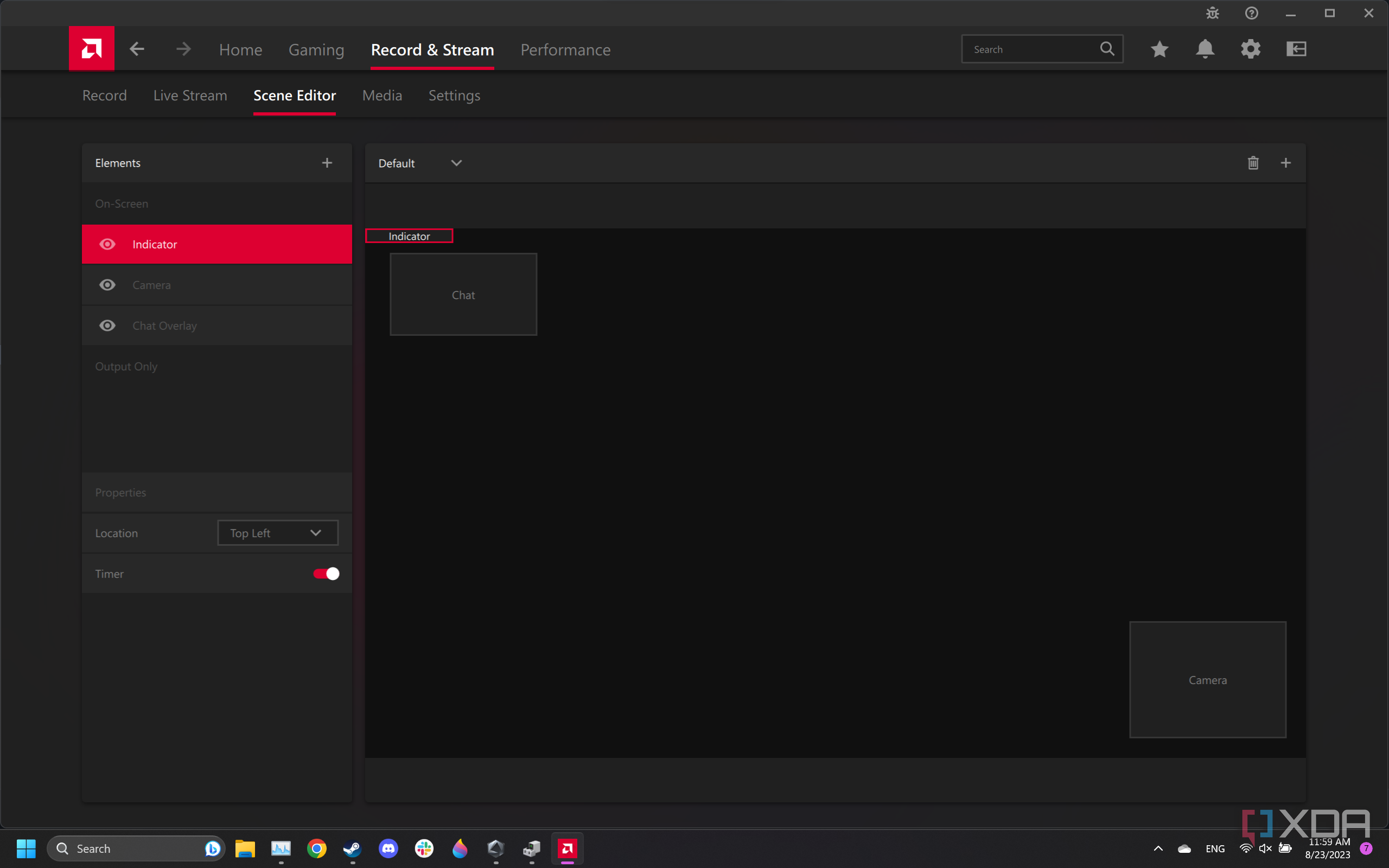 AMD Radeon Software ReLive Scene Editor.
