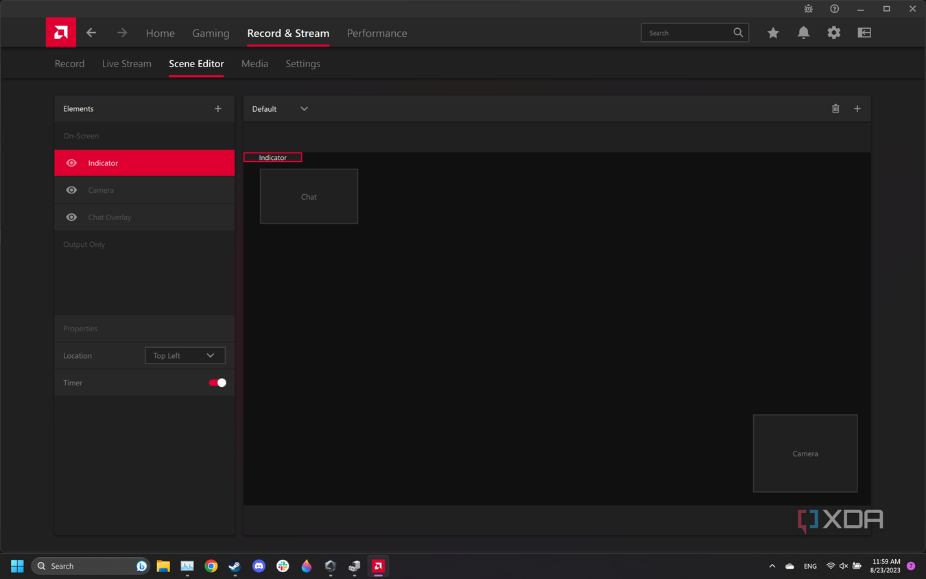 AMD Radeon Software ReLive Scene Editor.