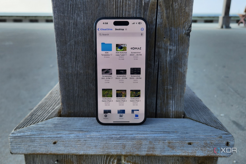 The Files app on an iPhone 14 Pro. 