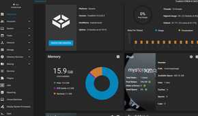 An overview of the TrueNAS CORE dashboard