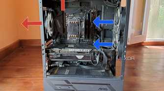 An MSI MAG Forge 110R with two intake fans and two exhaust fans