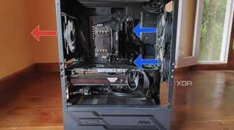 An MSI MAG Forge 110R with two intake fans and one exhaust