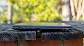 Left-side view of the Lenovo Slim Pro 9i 14-inch model with an HDMI port, two USB Type-C ports, and an SD card reader