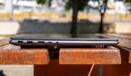 Left-side view of the Lenovo Slim Pro 9i 16-inch model with a power adapter port, a USB Type-A port, HDMI, Thunderbolt 4, and a headphone jack