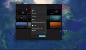 Screenshot of customization options for a sleected wallpaper in the Lively Wallpaper app