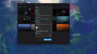 Screenshot of customization options for a sleected wallpaper in the Lively Wallpaper app