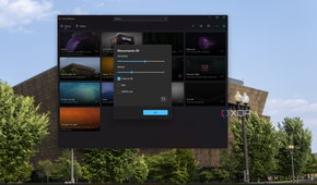 Screenshot of customization settings for a AI-generated 3D wallpaper based on a 2D image in the Lively Wallpaper app