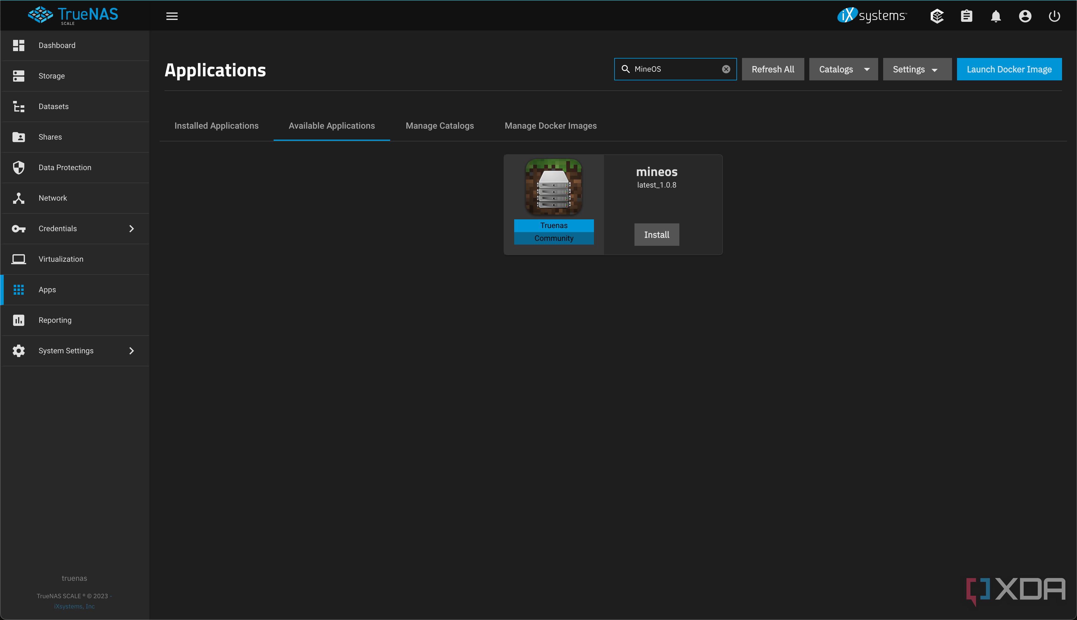 Installing MineOS on TrueNAS