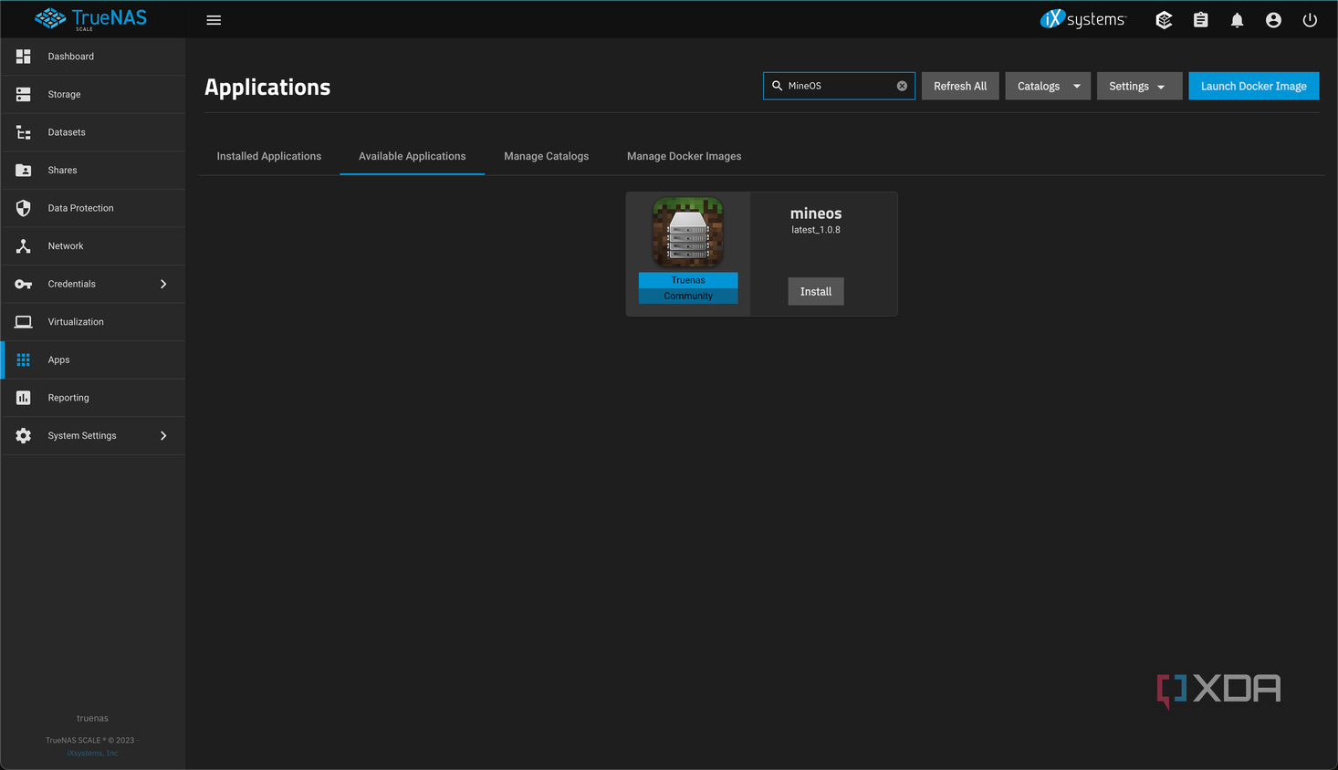 Installing MineOS on TrueNAS