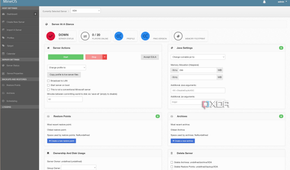 MineOS Server Status page