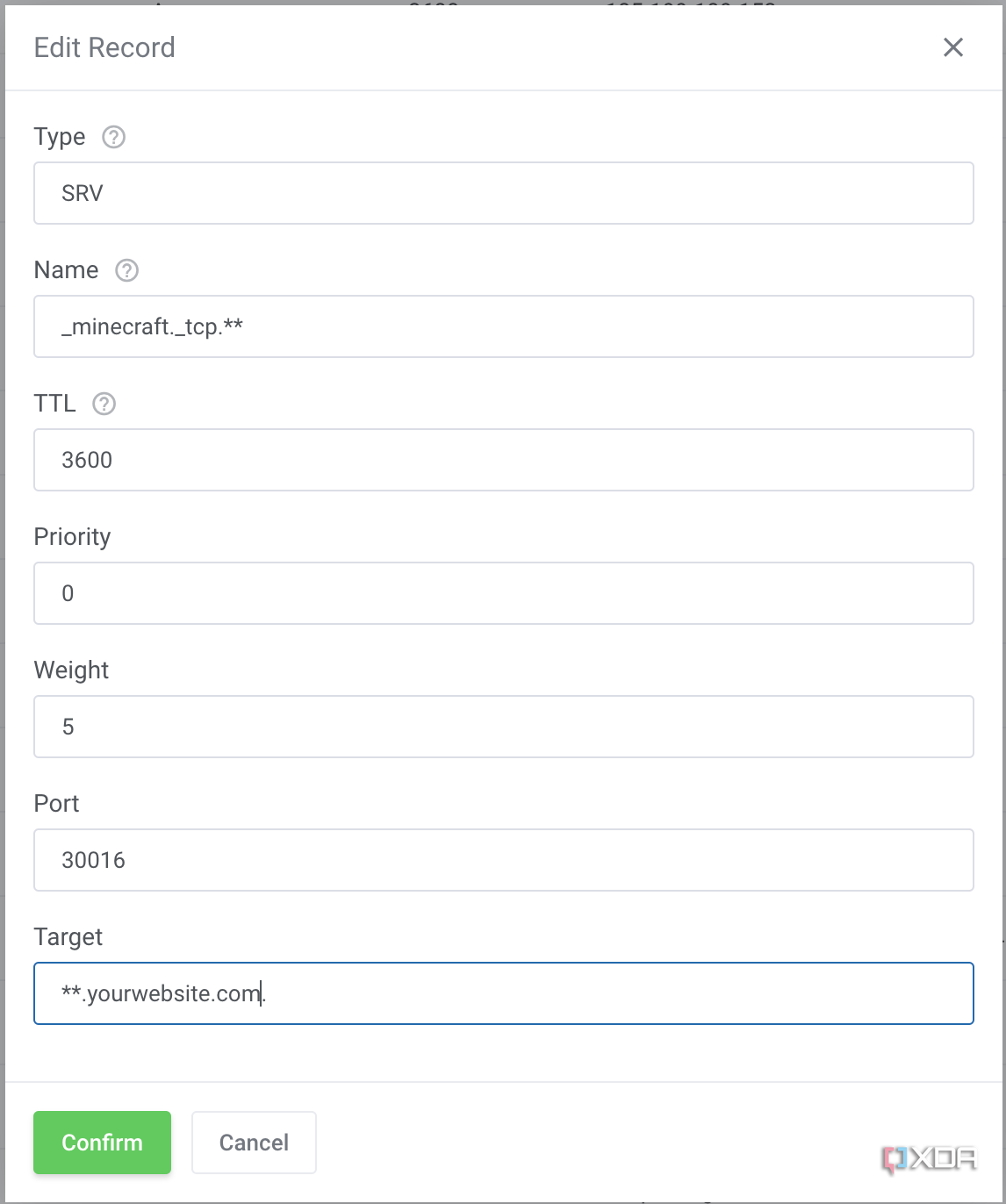 Creating a subdomain