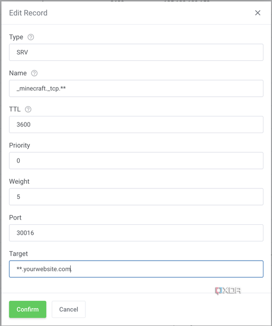 Creating a subdomain