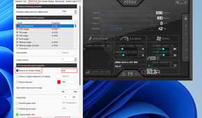 An overview of the hardware monitoring settings in MSI Afterburner