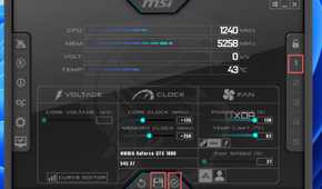 Click on the Apply button, press the Save icon and choose a Profile Slot to save your overclock settings
