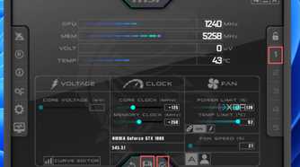 Click on the Apply button, press the Save icon and choose a Profile Slot to save your overclock settings