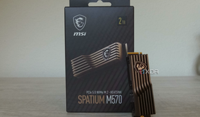 MSI Spatium M570 box and SSD.