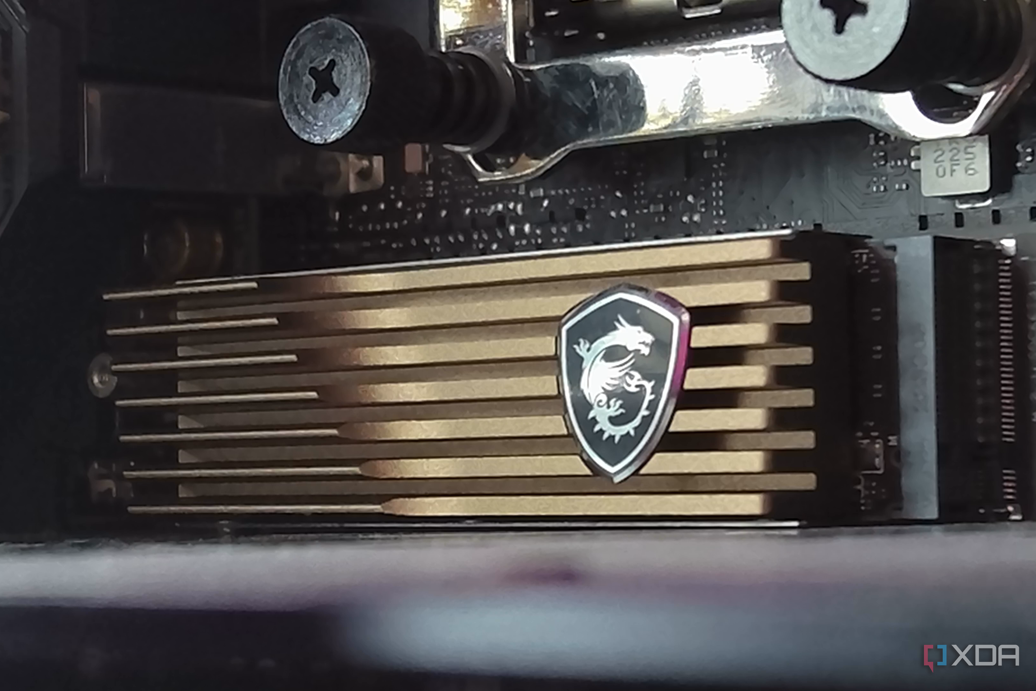 MSI-Spatium-M570 installed on a motherboard.