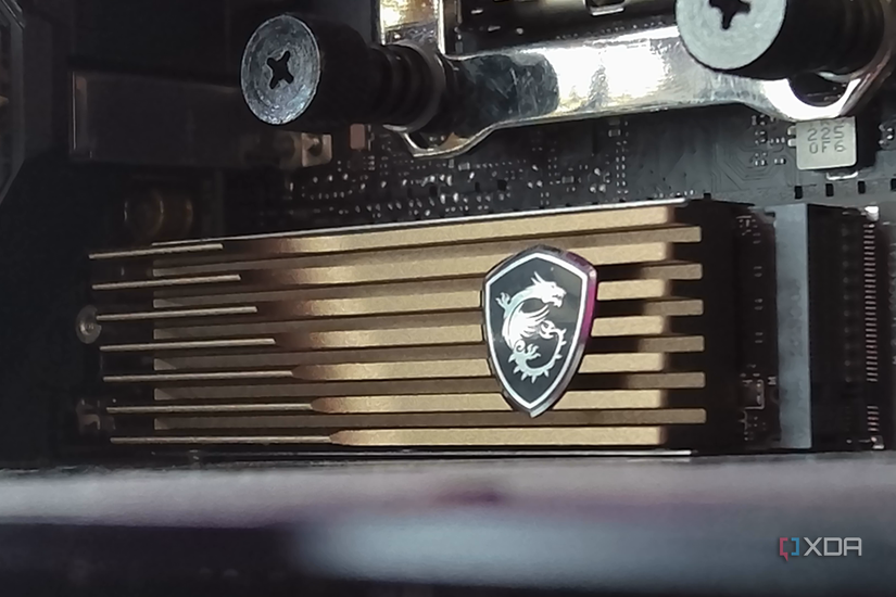 MSI-Spatium-M570 installed on a motherboard.