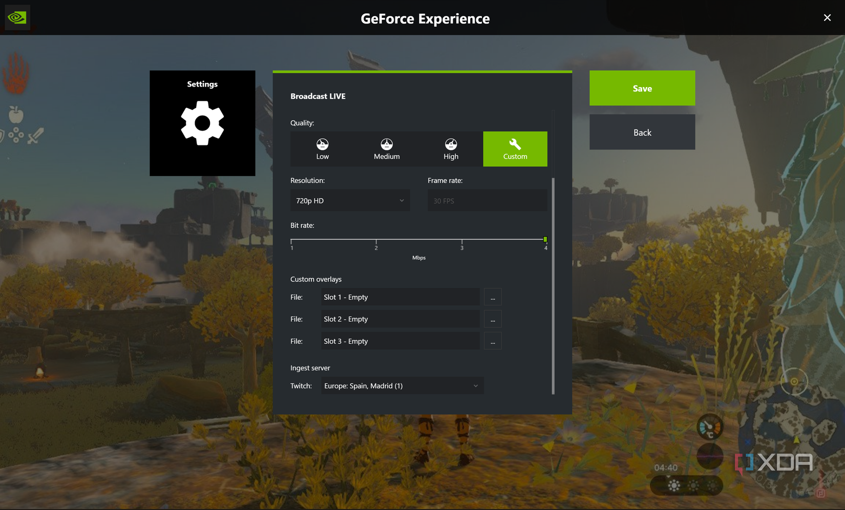 Geforce Experience Overlay Nvidia Broadcast Custom Overlay Overlay