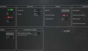 Settings screen in Ryzen Master