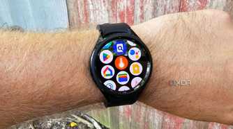Samsung Galaxy Watch 6 Classic worn and showing the app drawer