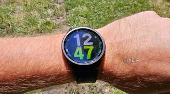 Samsung Galaxy Watch 6 Classic in direct sunlight.