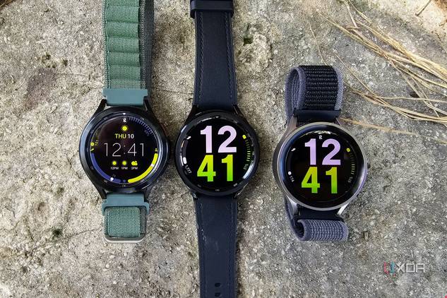 Samsung Galaxy Watch 4 Classic, Watch 6 Classic, Watch 5 Pro beside each other