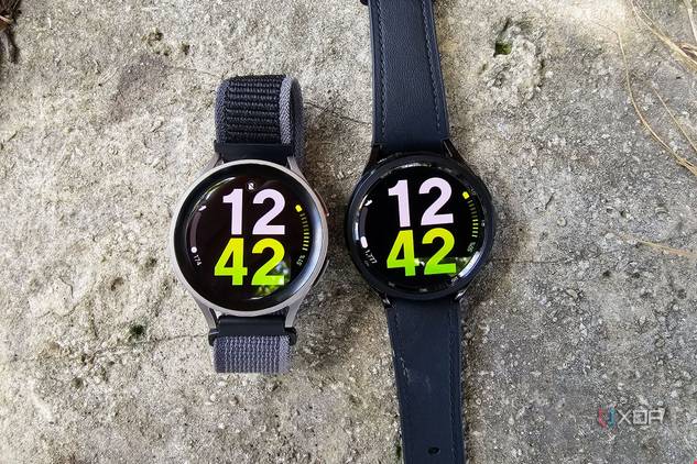Samsung Galaxy Watch 5 Pro and Watch 6 Classic beside each other