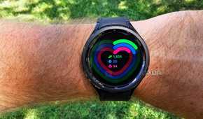 Samsung Galaxy Watch 6 Classic showing daily health metrics.