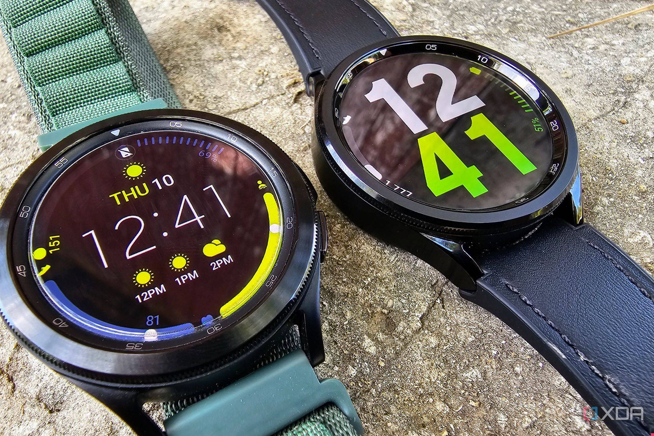 Samsung Galaxy Watch 4 Classic and Watch 6 Classic beside each other